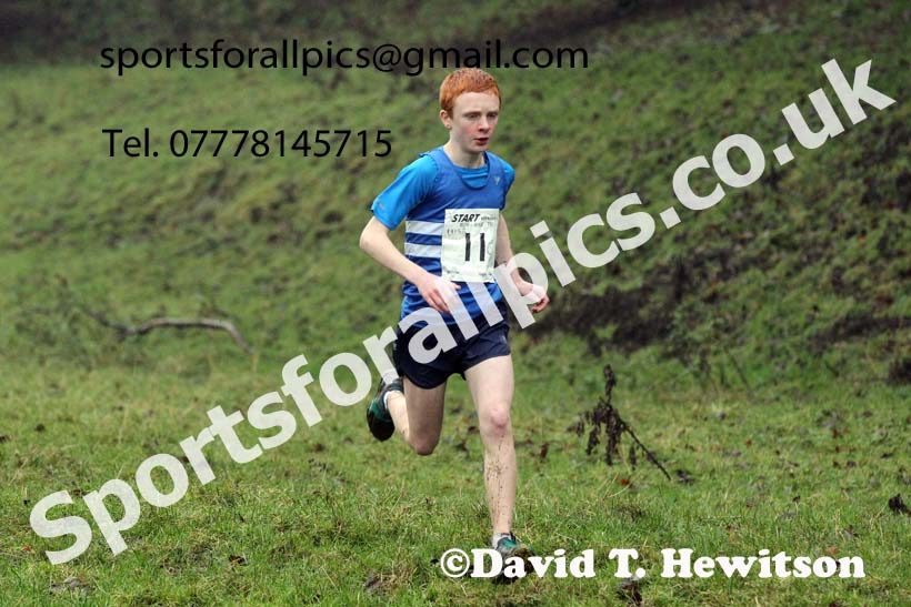Boys under-13s, NECAA Junior Cross Country Relays, Thornley Farm, Peterlee, Saturday, December 12th. Photo: David T. Hewitson/Sports for All Pics